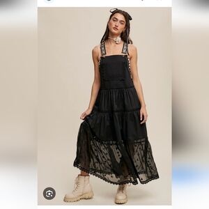 Ebossy Overall Detail Maxi Dress